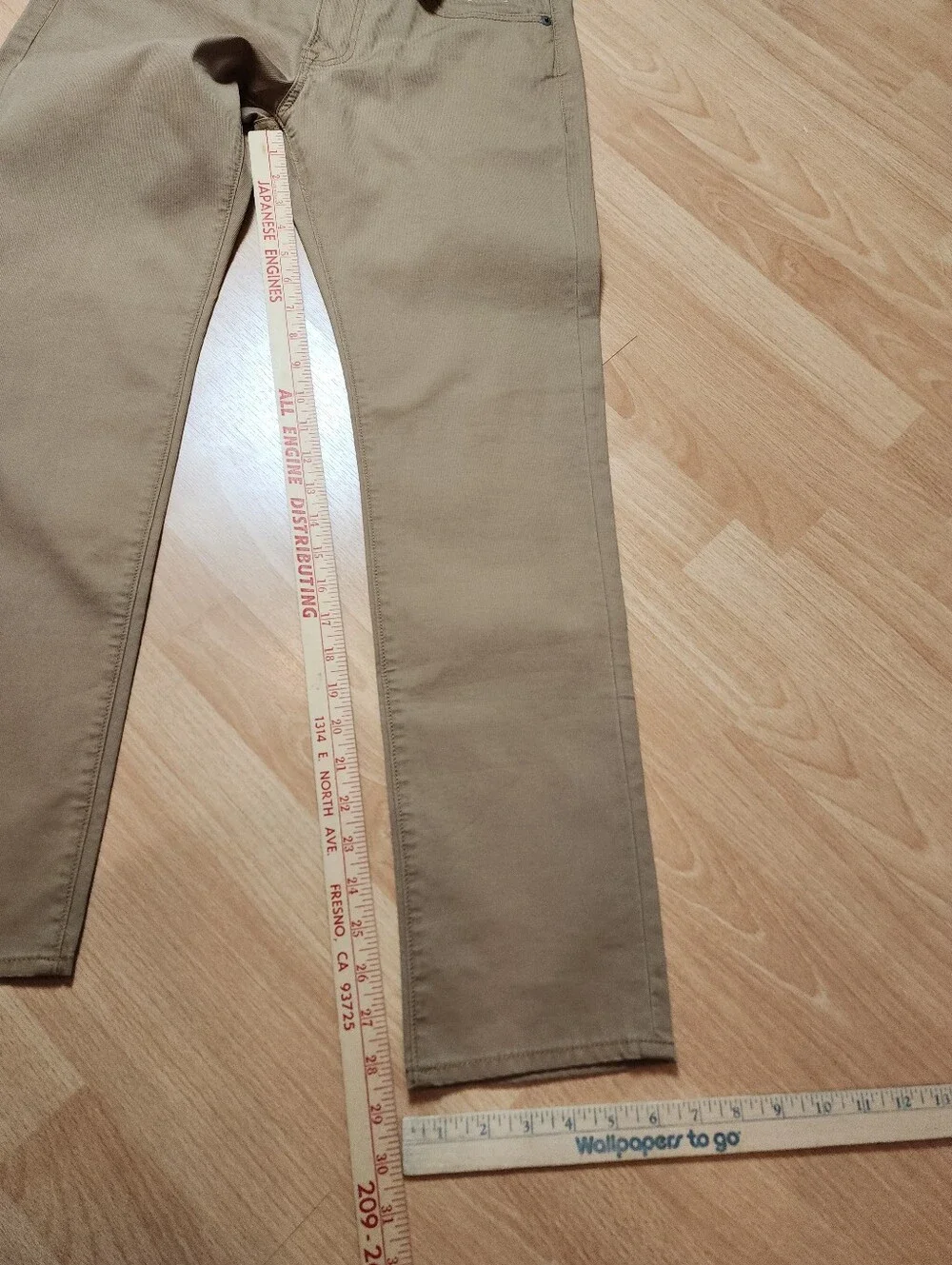 NWT J. Crew 484 Slim-fit Tan Khaki Pants Lightweight Stretch Twill Size 31 31×30